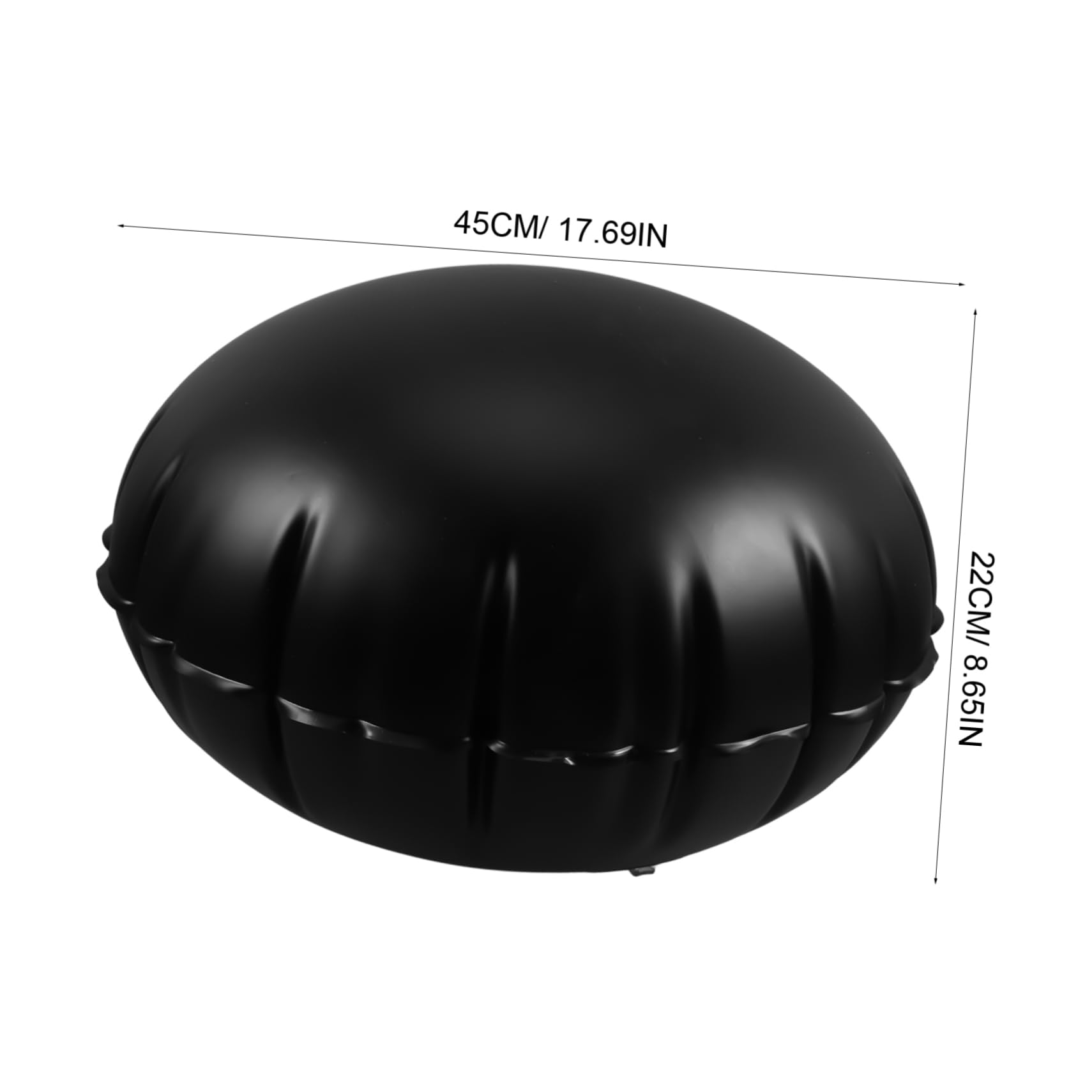 BESTOYARD Cuscino Autogonfiabile Rotondo in Pvc Nero, Cuscino da Campeggio Gonfiabile per Viaggi in Auto e Avventure All'aperto, Rapido da Gonfiare