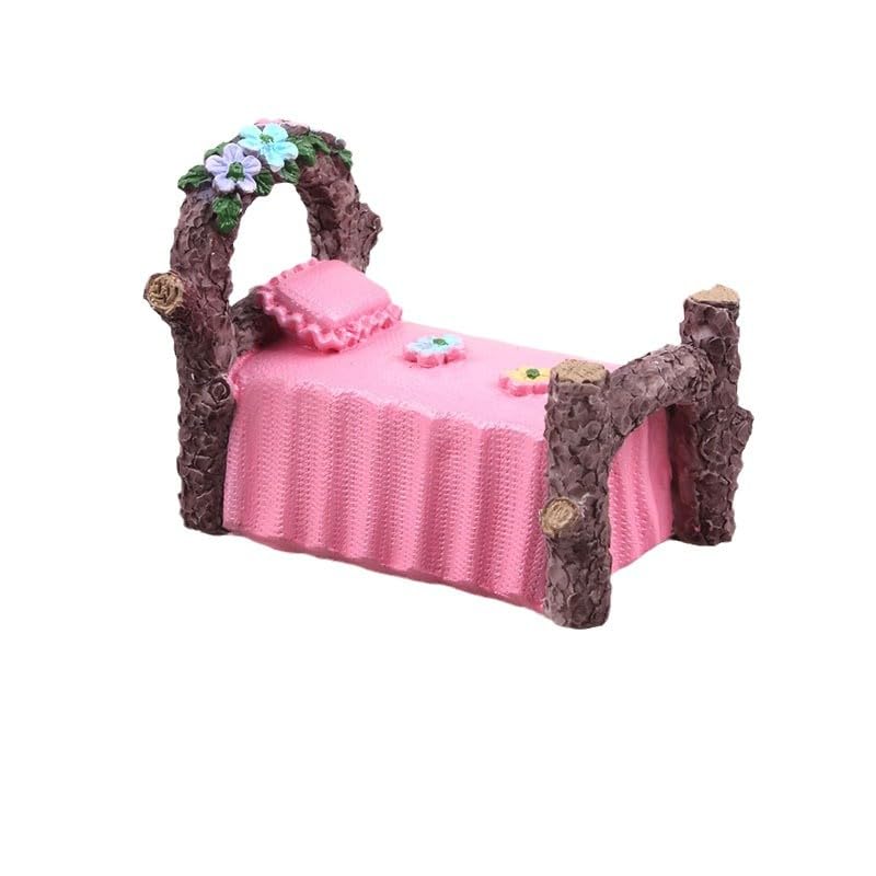 Kai Dream Miniature Fairy Garden Accessories, Resin Craft Flower Bed Figurine, 2.8 * 1.6 * 2.2 inches, Decorative Micro Landscape, Dollhouse Accessories
