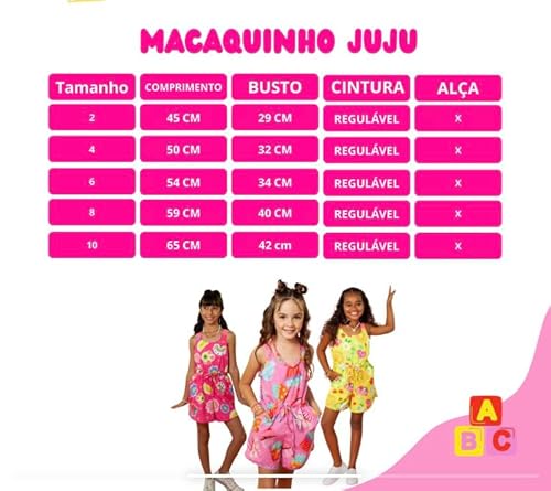 Macaquinho infantil Menina Estampado soltinho fresco amarelo sol coração gatinho bolinhas coloridas