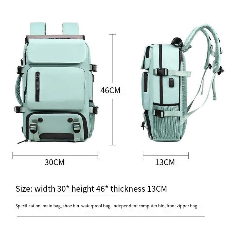 Travel Storage Backpacks, Convertible Handbag, Men's and Women's Travelling Duffel Bag,Green4