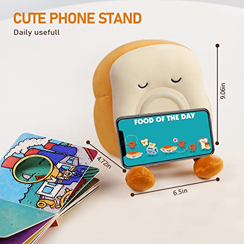 Qanyi Kids Night Light Plushies, Funny Food Toast Bread Plush Cute Stuffed Alarm Clocks For Bedrooms, Cool Bedside Lamp Gifts For Women Kids 6 7 8 9 10 11 Year Old Girls #TOP4