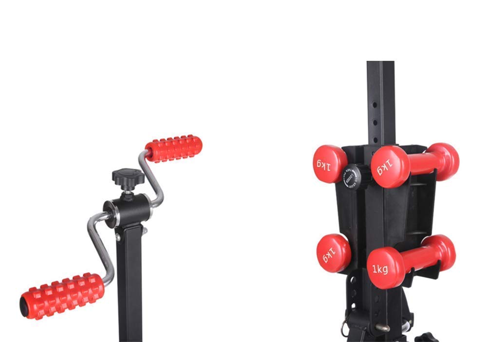Vertical Climber Home Gym, Climbing Machine Cyclette, per Home Body Trainer Stepper Cardio, Allenamento Allenamento Impugnature Antiaderenti Gambe Braccia Addominali Polpaccio