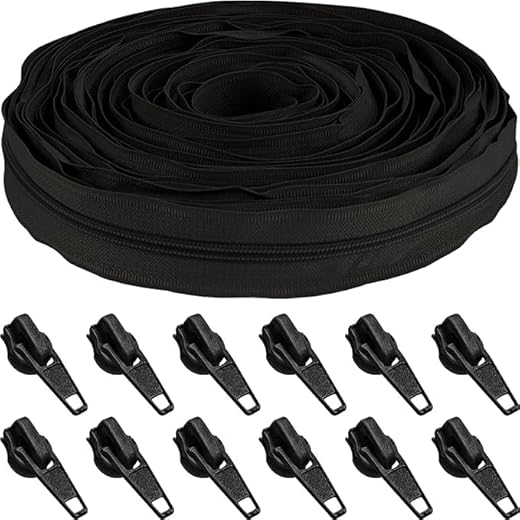 What are the parts of a zipper luggage called Bulk Nylon Coil Zipper Tape & Pulls