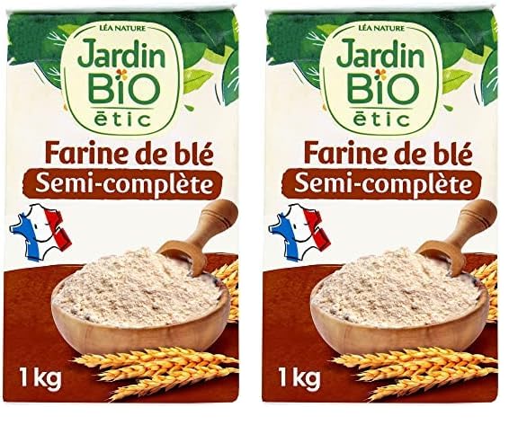 Jardin BiO étic - Farine de blé semi complète T80 - bio - Sucré -...