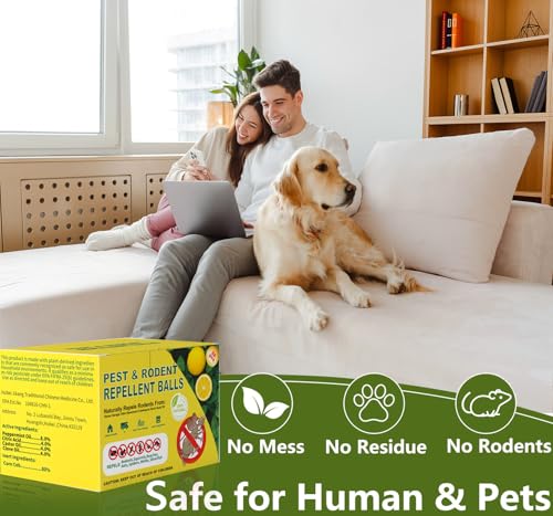 mouse rodent repellent peppermint oil lemon moth balls for rodents outdoor and indoor use deterrent rats squirrel mice repellent for carkitchenwarehouse 24 pack