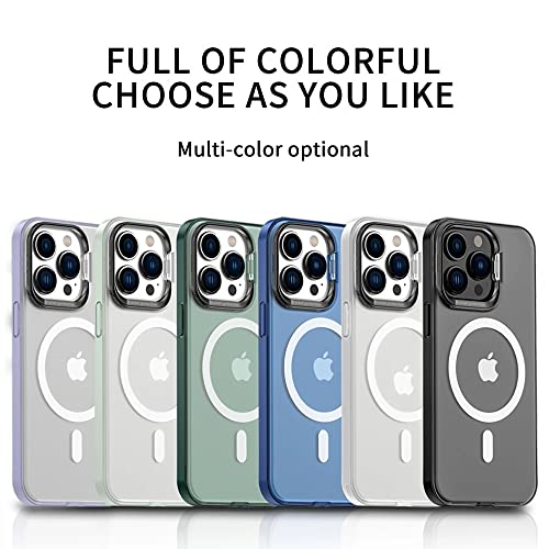 Coque magnétique iPhone 12 transparente avec support métal