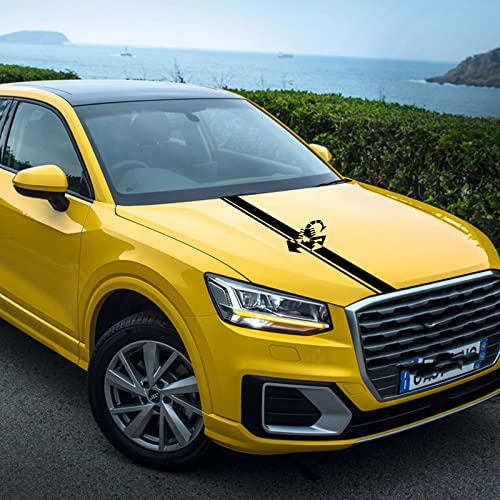 TURIM Auto Hood Car Cover Long Bar Stickers Vinyl Film Decals Fun DAY Out DIY Stylish Racing Car Spo