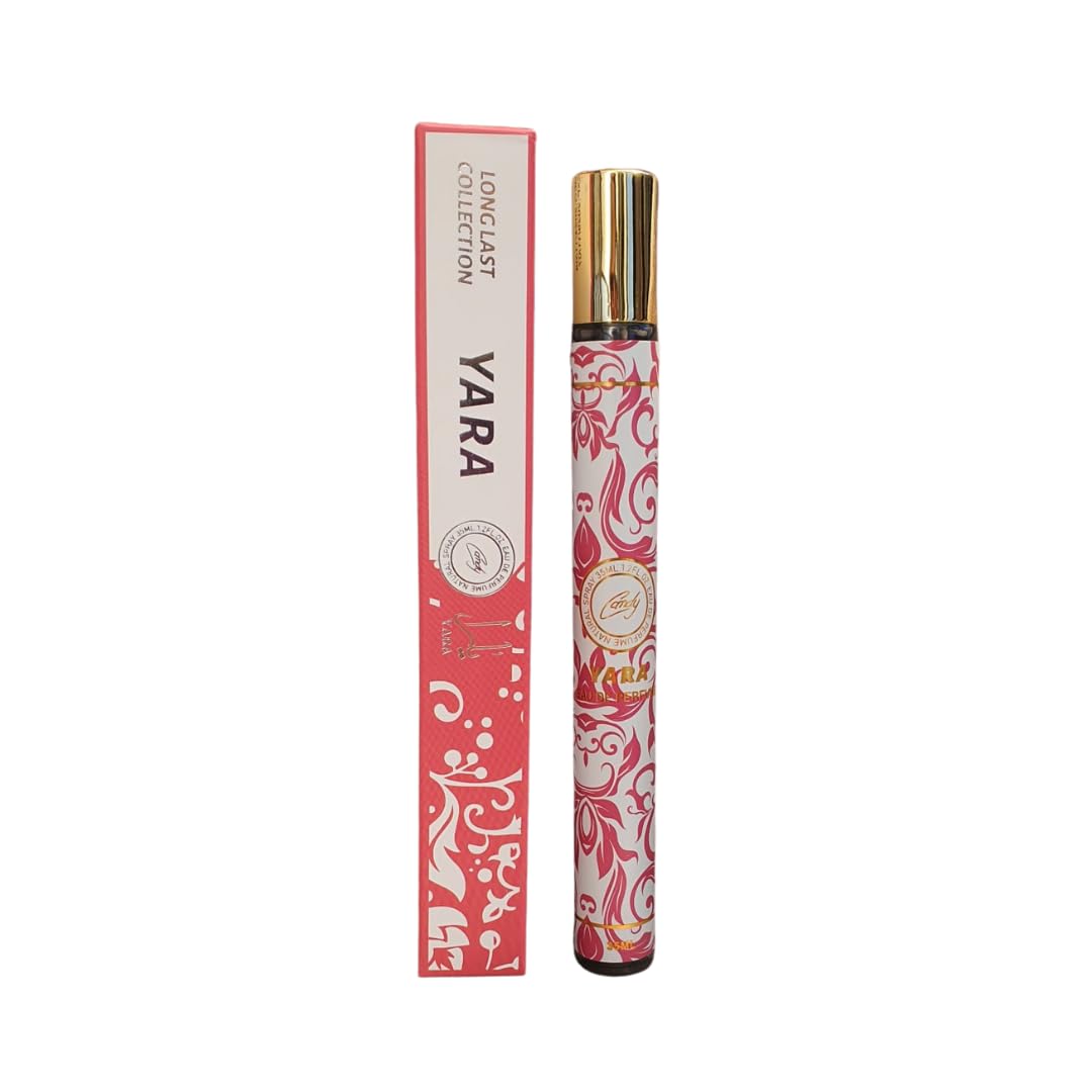 1Pcs Arabic Perfume Collection 35ml Spray | Yara, Amearat, Qahwa, Khamrah, Amethyst, Sublime Long-Lasting Fragrance for Men & Women (Yara Red)