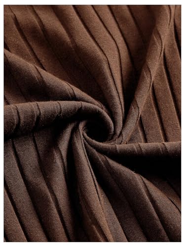 OYOANGLE Women's Plus Size High Waist Lettuce Hem Skirts Ribbed Knit Solid Slim Fit Long Skirt4