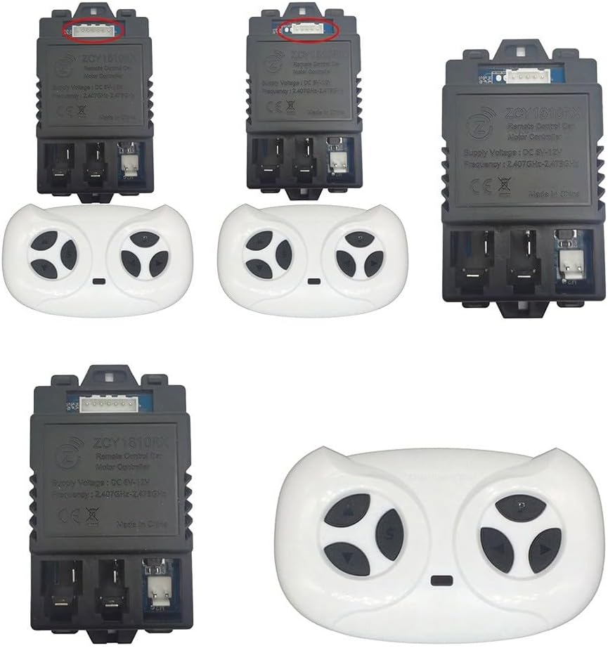 JR1810RX 6-12V Control Box for Electric Car Receiver for ZCY1810RX 5 Pin 7 Pin Remote Controller Replacement Part for Children Vehicle System Operated Motor Drive(ZCY1810RX 7pin) image 4