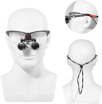 Amazon.co.jp: 2.5倍拡大鏡 2.5X双眼ルーペ 取り外す可能 両用 瞳孔間