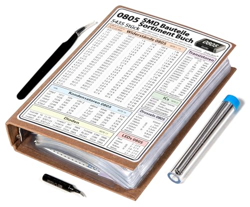 SMD SMT 0805 Composants Électroniques Kit 5435pcs Assortiment de Résistances Condensateurs Diodes Transistors à Souder