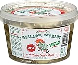 GRILLOS PICKLES Hot Italian Dill Pickle Chips, 16 FZ