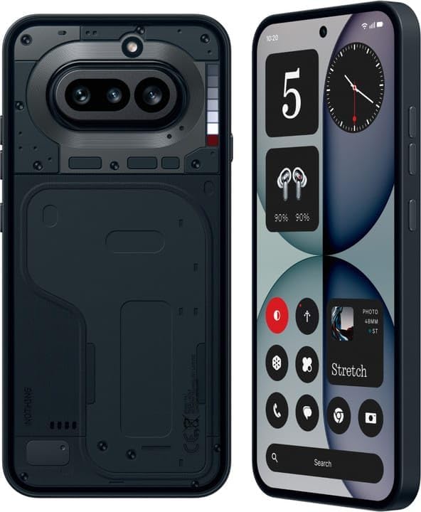 Image of Nothing Phone (4a) 5G (Black, 8GB RAM, 128GB Storage) | Snapdragon 7s Gen 4 | 6.78 inch AMOLED 120Hz Display | 50MP Triple Camera | 5400mAh Battery | 50W Fast Charging