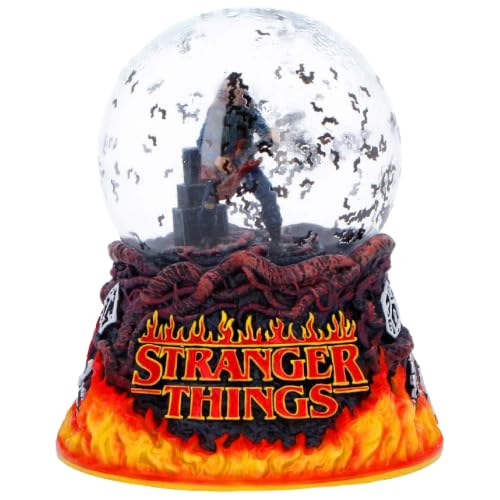 Nemesis Now Stranger Things Eddie's Sacrifice Boule à neige – Sous licence officielle Eddie Munson scène de guitare Hellfire Club Collectible, 14,5 cm