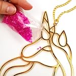 STMT DIY. Crystal Window Art, Create & Display 3 Metal Suncatchers, Chains & Cording Included, Mosaic Window Art, Suncatcher Kit for Teens
