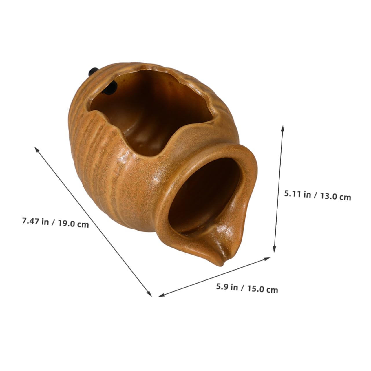 iplusmile Vaso Cascata in Ceramica Decorazione Per Esterni e Interni Vaso Fontana D'acqua Laghetto Per Aree Verdi Cascata Fai Da Te