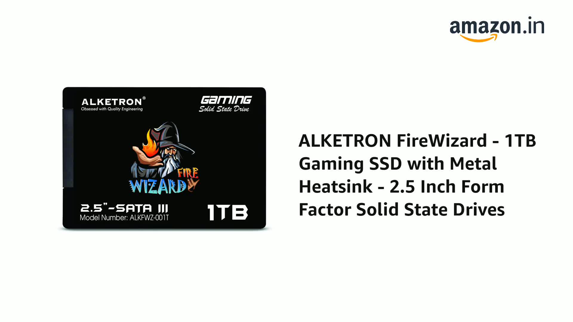 Amazon.in: Buy ALKETRON FireWizard - 1TB Gaming SSD with Metal