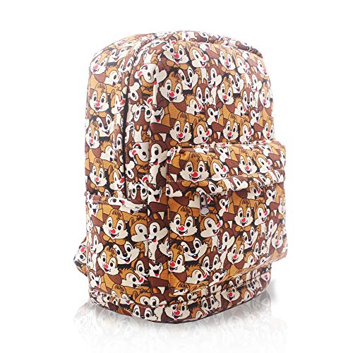 Finex Chip And Dale Brown Canvas Casual Daypack With 15 In Laptop Storage Compartment #TOP1