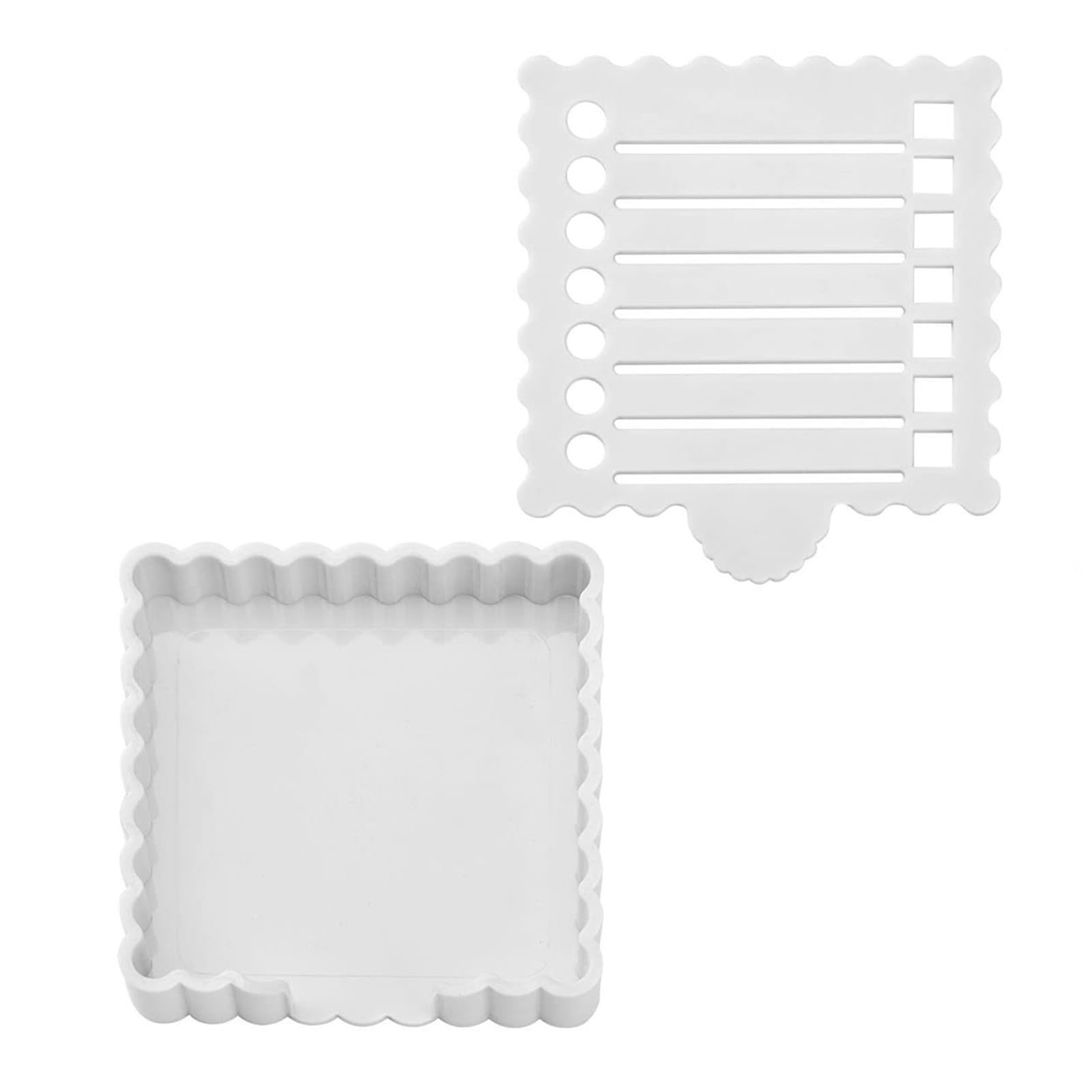 Glifora Note Dispenser with Template - Portable Note Organiser and Sticker Dispenser, Compact Desktop Storage Box for 3x3 Inch Notepads, Office Supplies Gift