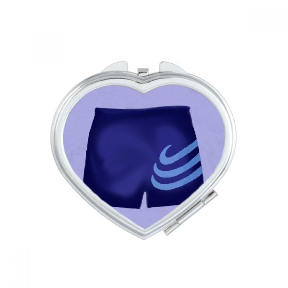 Miroir de maquillage mignon idée cadeau anniversaire femme illustration maillot bleu