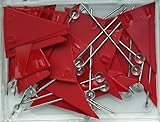Moore Red Pennant Map Push Pins