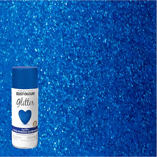 Image of Rust-Oleum 299425-6PK Specialty Glitter Spray Paint, 10.25 Oz, Royal Blue, 6 Pack