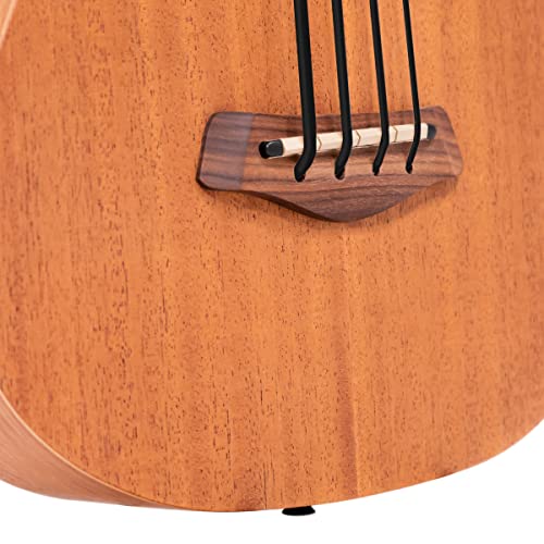 Gold Tone M-BassFL 23-Inch Scale Fretless Acoustic-Electric MicroBass with Gig Bag - Image 3