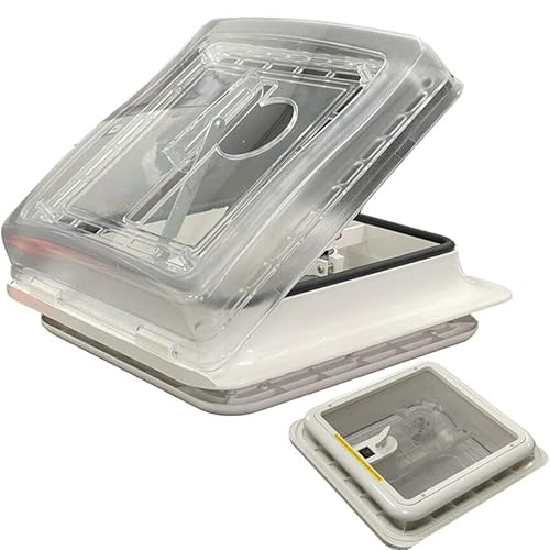 Roof Vent Sky Light 12v Crystal Dome Shower Hatch Camper/Caravan/Motorhome/Horsebox Overall Size 360x360mm / Aperture Hole Size: 282mm x 282mm
