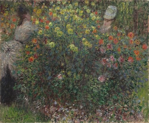 Dame in fiori Claude Monet impresiones murales de alta fidelidad