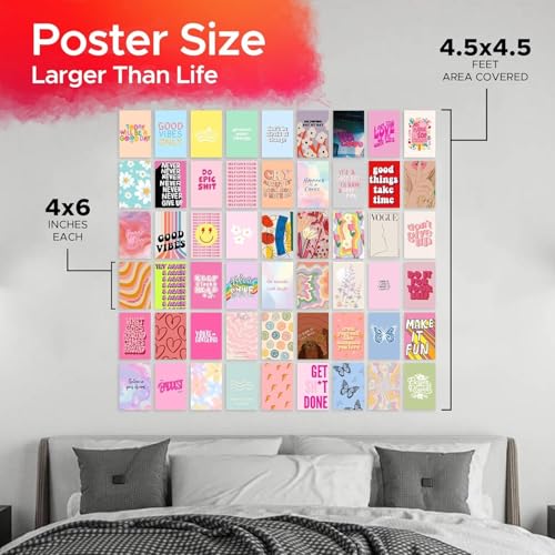 Image of 54 pcs Danish Pastel Wall Collage Kit Aesthetic Pictures, Posters Matisse Wall Art Prints Preppy Room Decor 4 inchx6 inch for Teens Girls Women Dorm Bedroom (Danish Pastel Aesthetic)