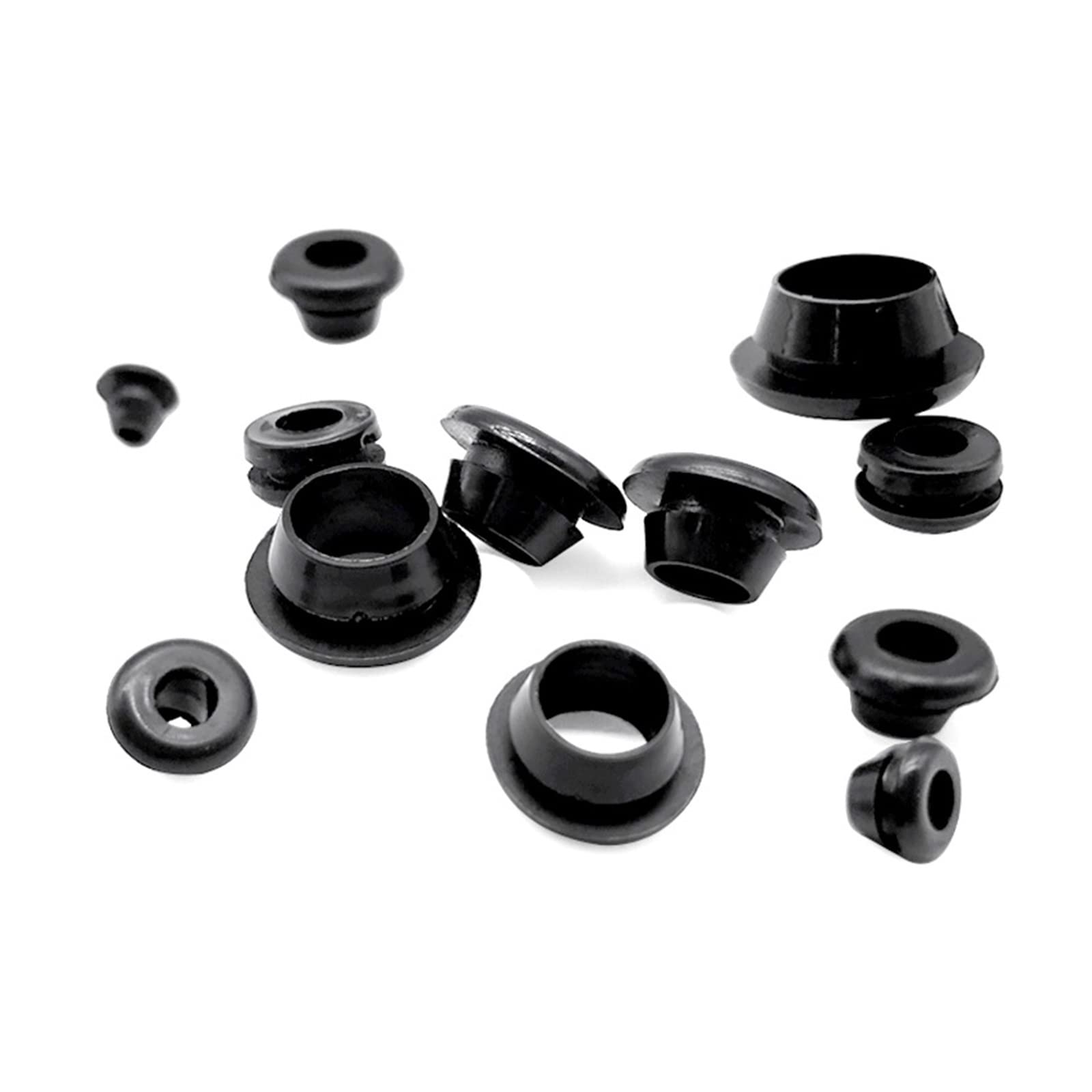 Plug Holes Flush Type Snap-On Rubber Hole Plugs Black 5-60mm 56 Pcs(60mm(Bore 50mm)1pcs)