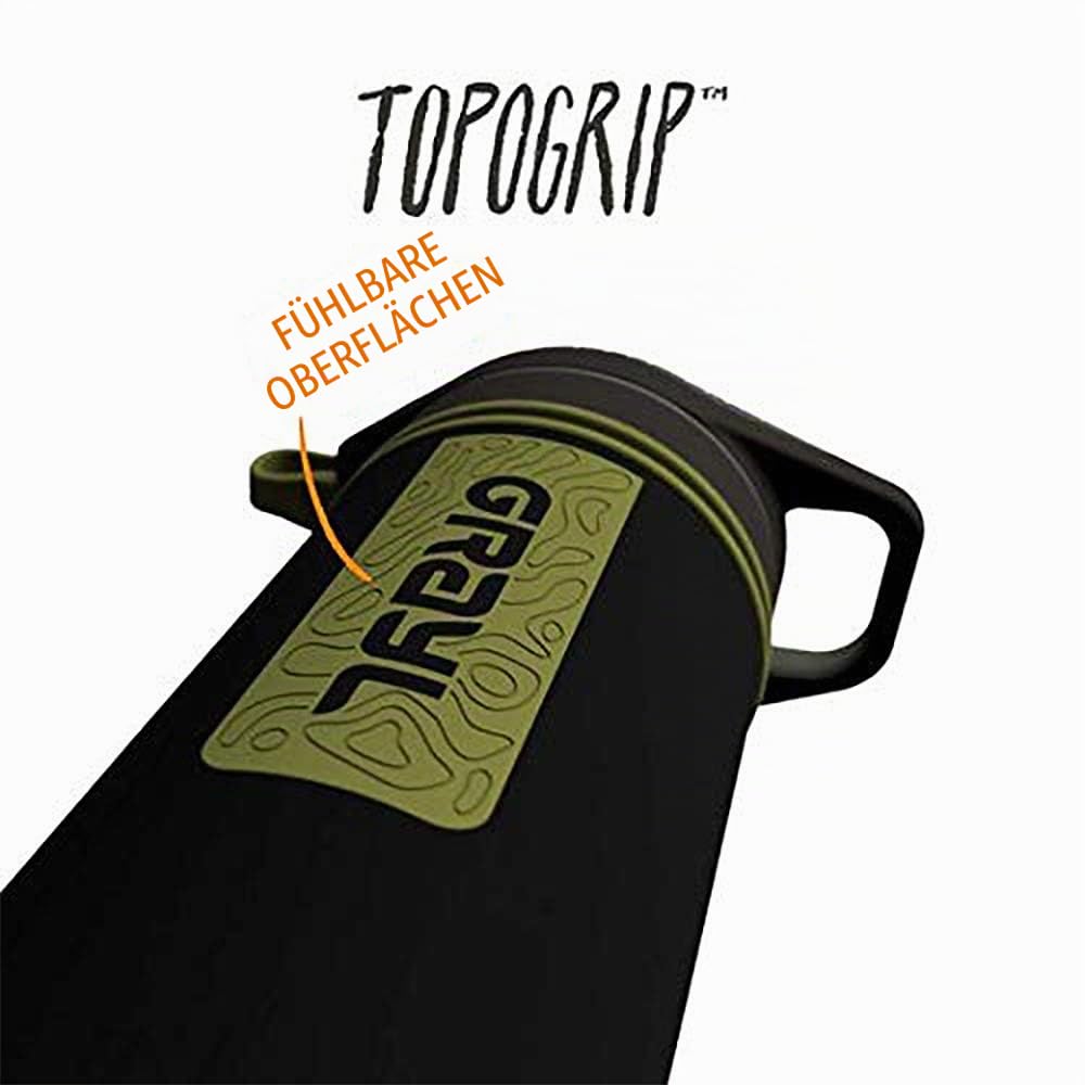 Grayl GeoPress Outdoor- & Reisewasserfilter | für 250L Wasser | Filterkartusche wechselbar | Black Camo mit 1 Ersatzfilter