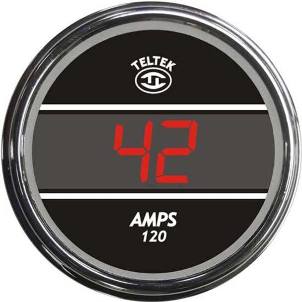 Replacement for Peterbilt 335 Year 1997 Green Digital AMP Meter Gauge Plus Minus 120 AMPS by Technical Precision