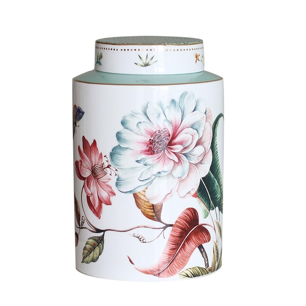 Bzgpmfud One Color Vase Desktop Flower Retro Elegant Ceramic Pastoral Dried Arrangement Modern Dining Room Decoration Living Furnishings