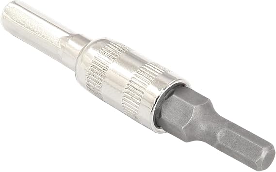 6 in 1 Hex Socket Adapter with H4 Shank, 2.5mm 3mm 3.5mm 4mm 4.5mm 5mm Metric 6 Point Power Nut Driver Drill Bit Set