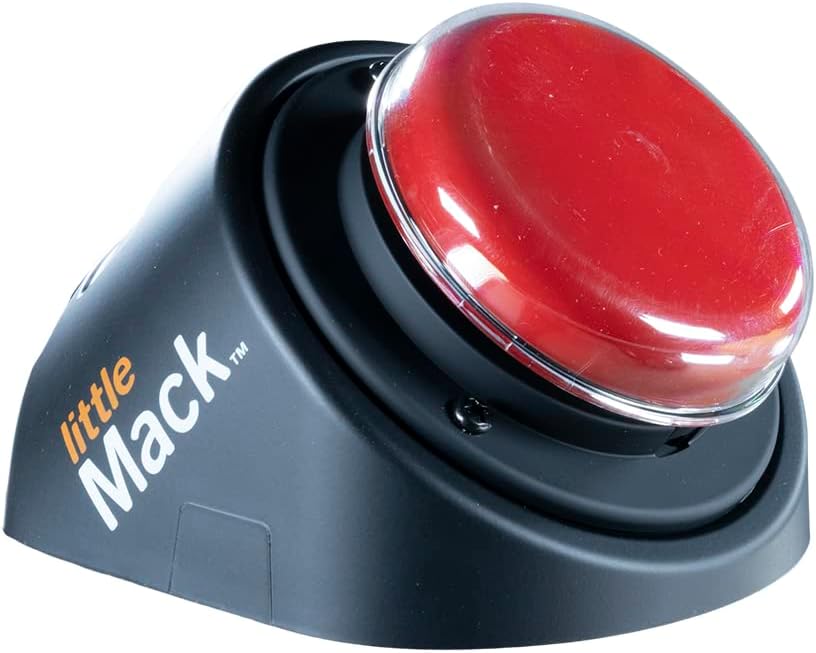 AbleNet LITTLEmack Single Message Dedicated Speech Generating Device, Portable AAC Communication Device for Non-Verbal Speech Therapy Communication Part #10000042