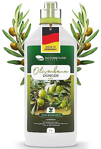 Für Olivenbäume - Olivembaum Flüssig - 1L Biologischer Olivenbaum Spezial-Dünger aus Vinasse - Ökologischer Olivendünger für gesundes Pflanzenwachstum