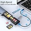 Lecteur de Carte Haute, 9-en-1 SD 4.0/TF/SIM Lecteur & Support USB 3.1 Type-C Adaptateur Boîtier en Aluminium avec 3X SD + 4X TF + 2X SIM pour Appareils Photo, Smartphones, Drones et Caméras d’Action