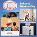 Goplus Large Wall Mounted Basketball Hoop, 36