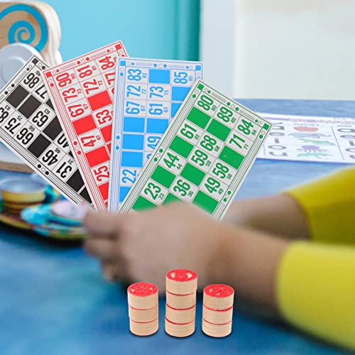 ibasenice Russian Lotto Wooden Bingo Game Set - Traditional Family Party Game with Wooden Barrels, Cards, and Chips for Kids and Adults - Image 4