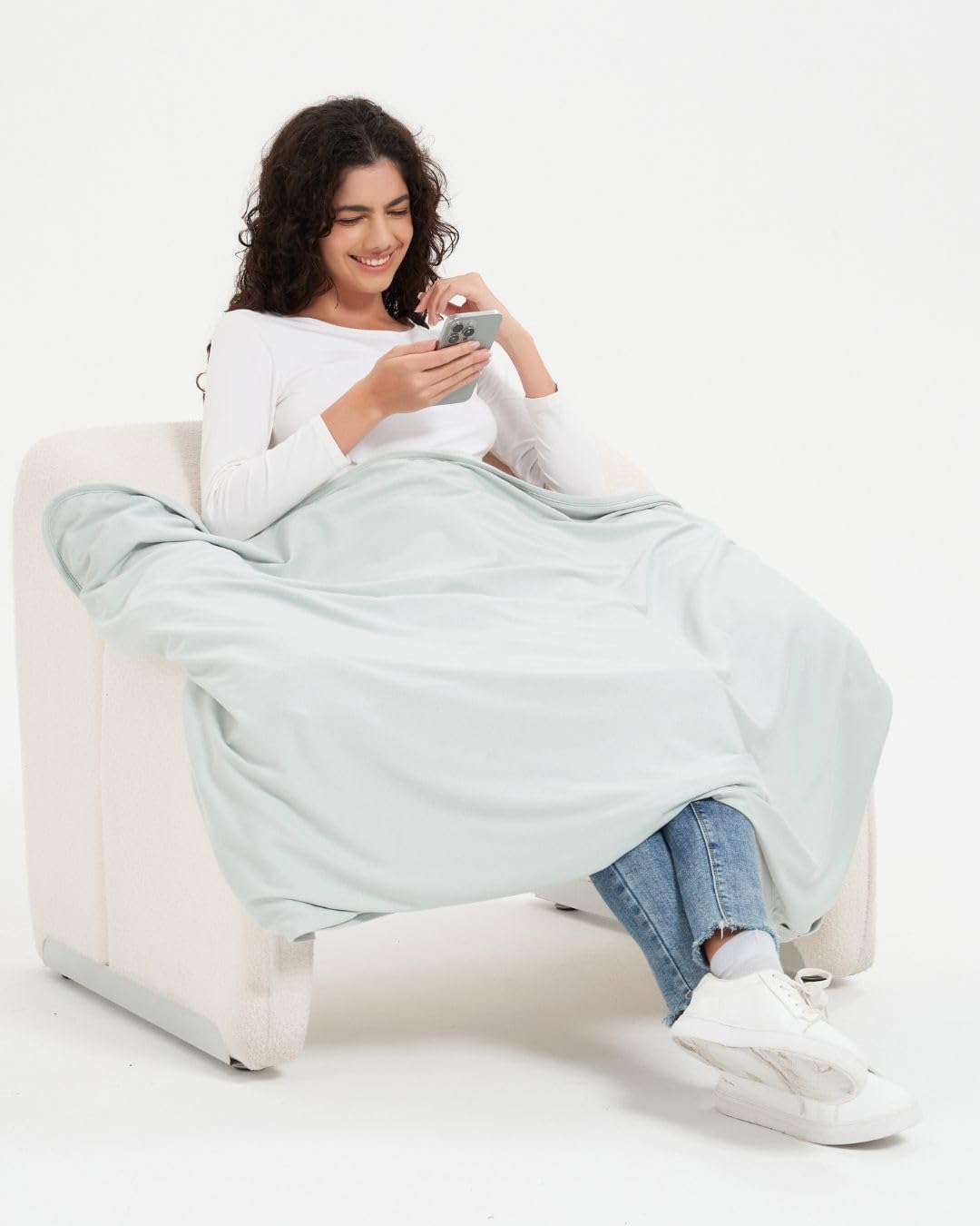 Radia Smart® Ultimate 100% Organic Cotton 5G Blocking, EMF Protection Baby Blanket, Pregnancy Belly Shielding, Black RF Radiation, Large 43 x 35