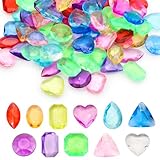 XIANGLONGY 100 Stück Groß Acryl Diamanten Kinder, Viele Stile Edelsteine für Hochzeit, Party, Vasenfüllung, Schatzsuche im Sandkasten