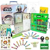Baby Yoda Activity Set - 500+ Pc Baby Yoda Arts and Crafts Bundle Includes Mandalorian Activity Set with Activity Sheets, Coloring Pages, Stickers, Tattoos, More | Star Wars Activity Set for Kids