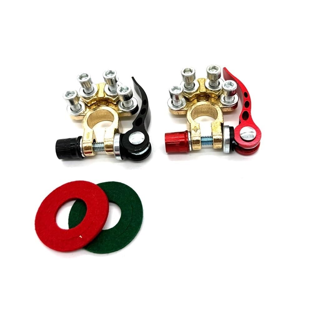 Terminali for batteria auto in ottone da 12 V e 24 V, morsetti for cavi, connettori a sgancio rapido, for moto, barche, ricambi auto