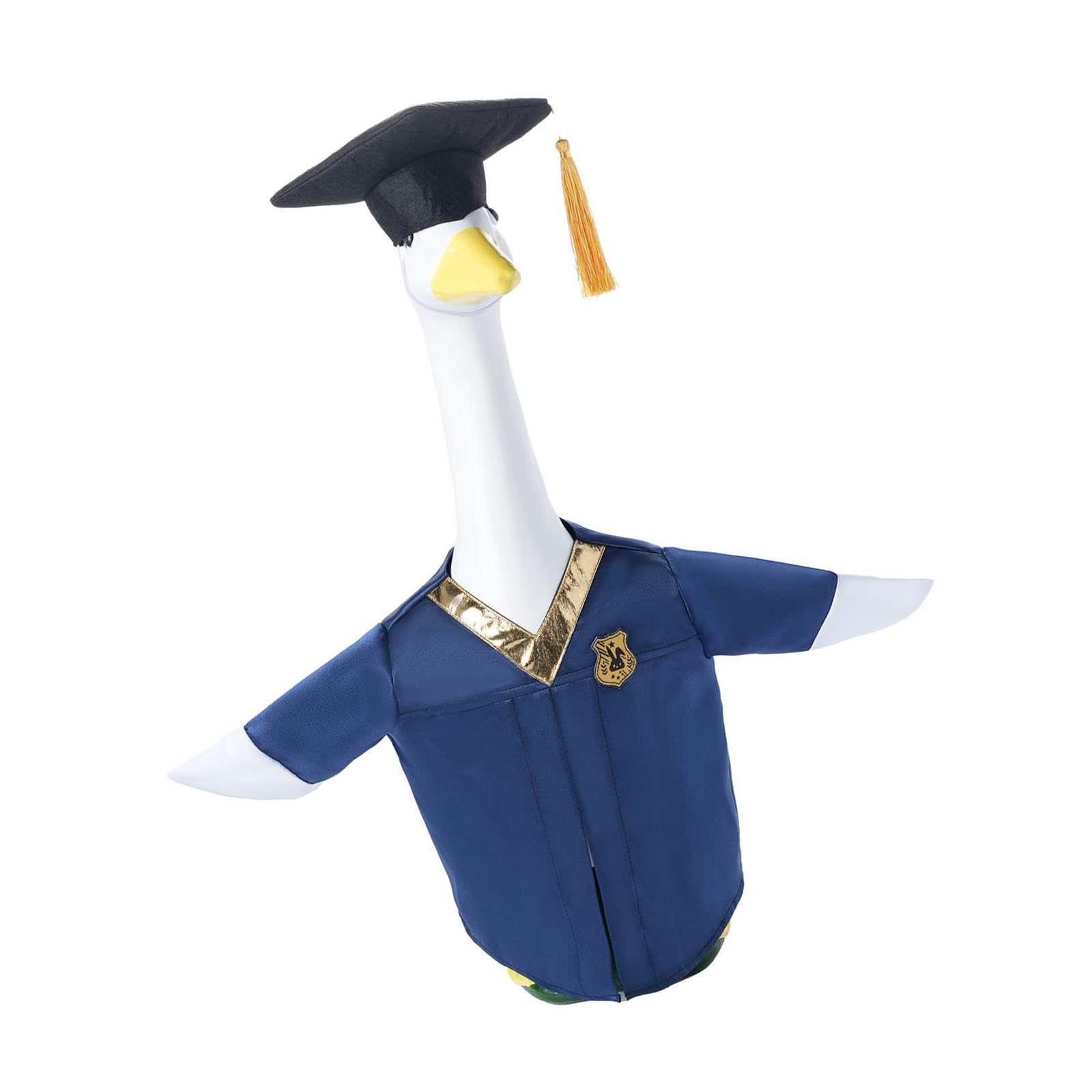 Kaeltsyn Porch Geese Costume Set Party Clothing Costume Graduation Multipurpose Statue Patio Garden Outdoor Garden