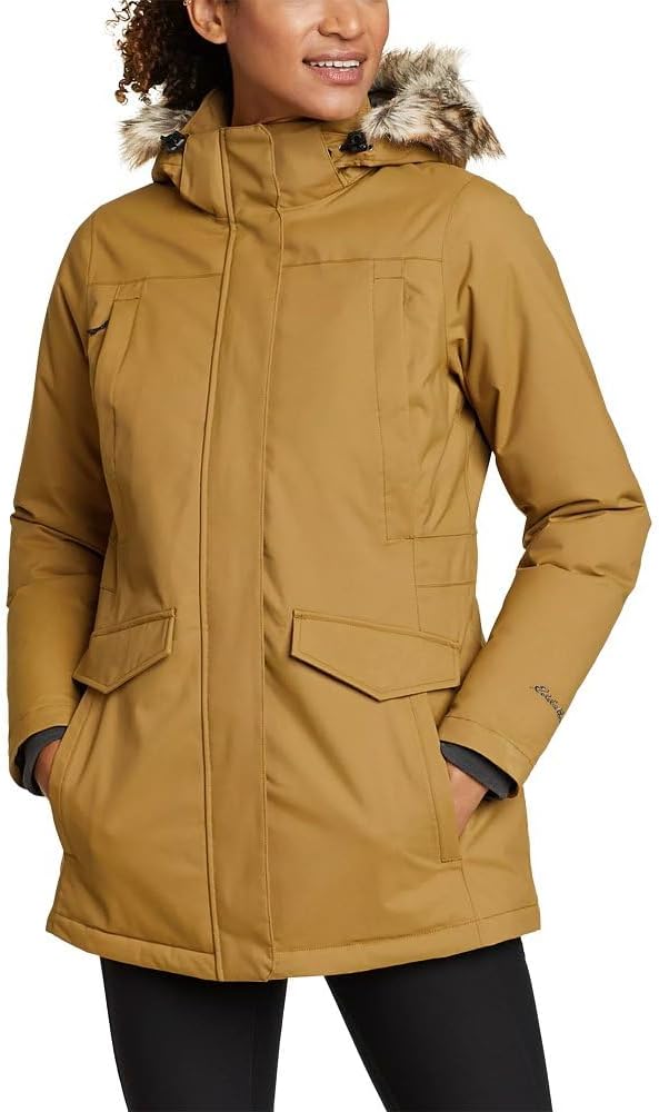 Amazon.com: Eddie Bauer Women's Silver Lining Down Parka, Bronze