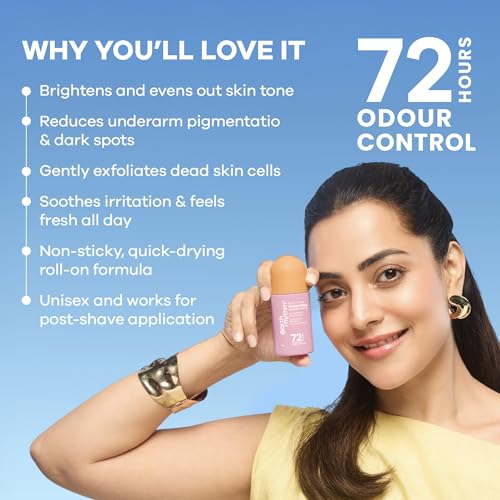 Image of Earth Rhythm 5% AHA Detan Underarm Rollon Reduces Pigmentation Citrus Fresh No Aluminium - Detan Deo