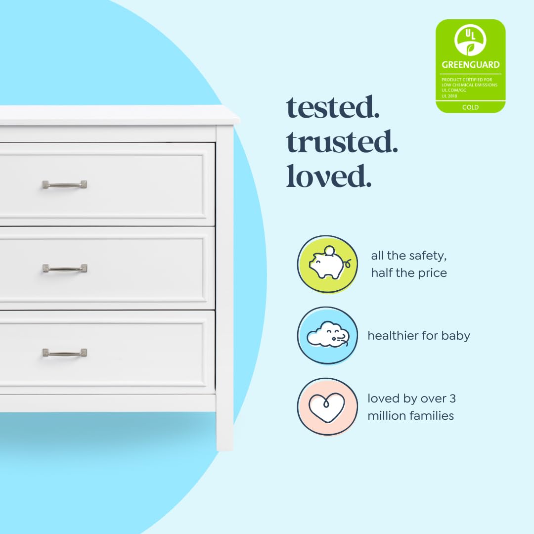 davinci charlie dresser Amazon.com : DaVinci Charlie 3-Drawer Dresser in White , 35x20x34 Inch  (Pack of 1) : Baby