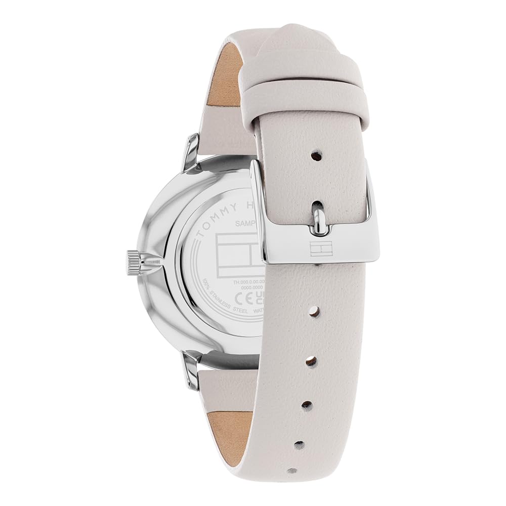 Tommy Hilfiger Reloj De Movimiento De Cuarzo De Dos Manecillas para Mujer con Correa de Cuero Gris - 1782671
